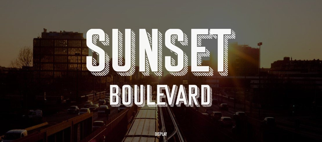 Sunset Boulevard Font