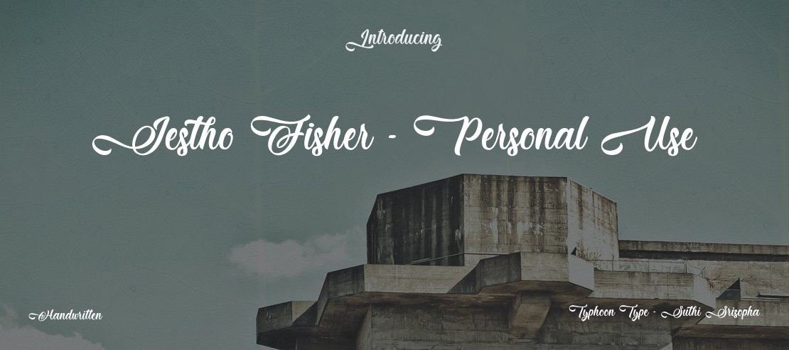 Jestho Fisher - Personal Use Font