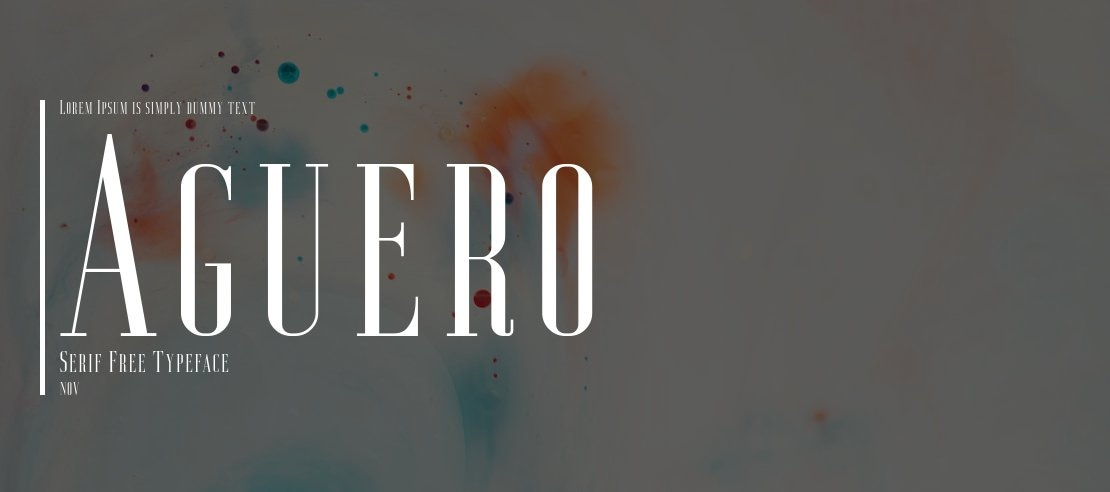 Aguero Serif Free Font Family