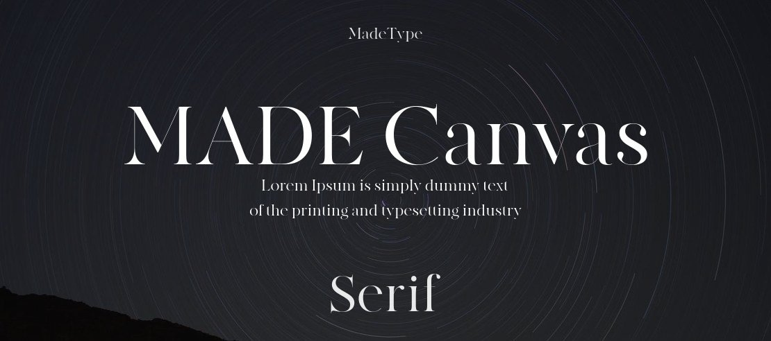 MADE Canvas Font Family