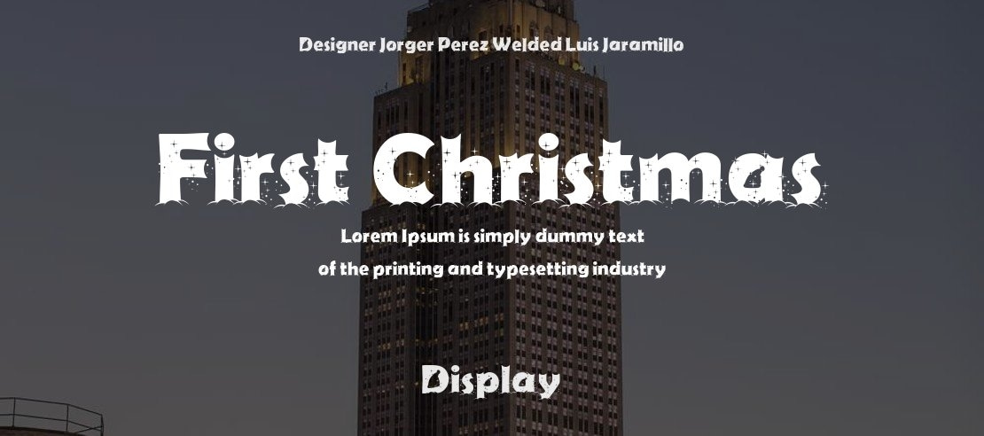 First Christmas Font