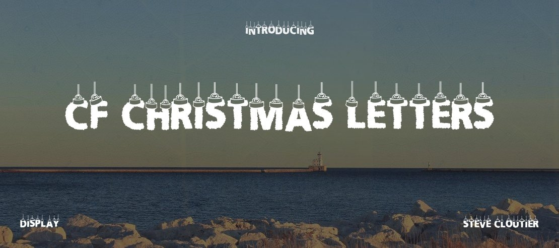 CF Christmas Letters Font