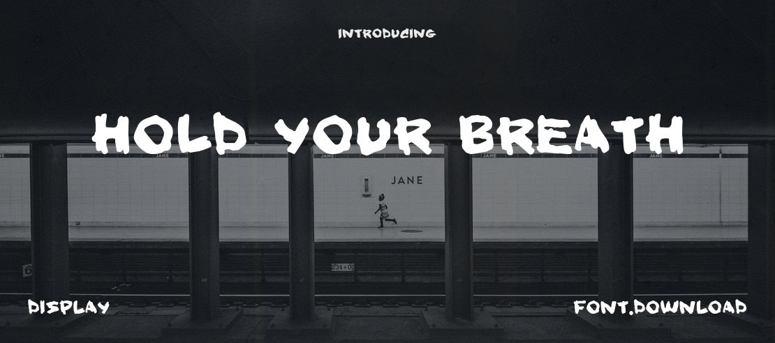 Hold your breath Font