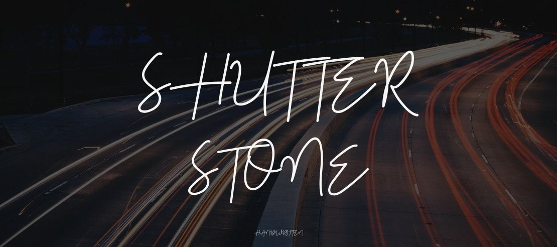 Shutter Stone Font