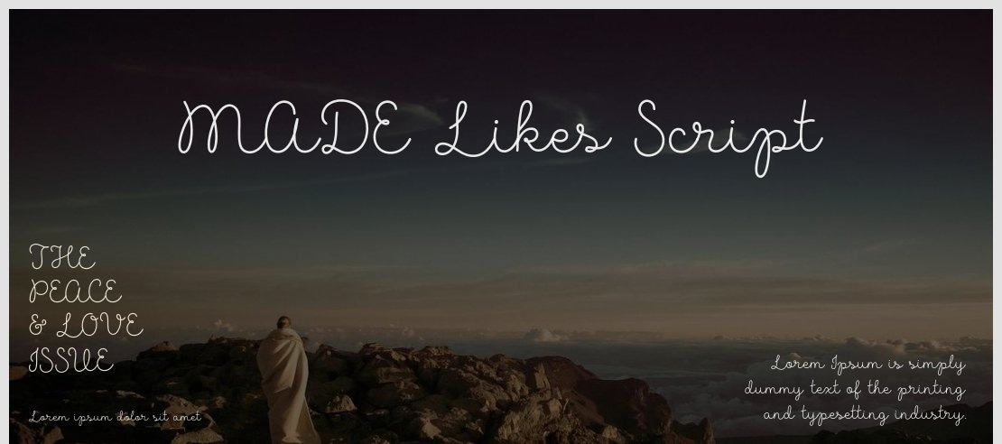 MADE Likes Script Font Family