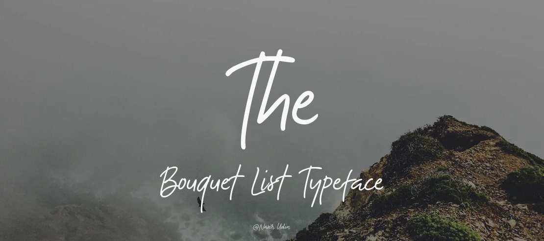 The Bouquet List Font Family