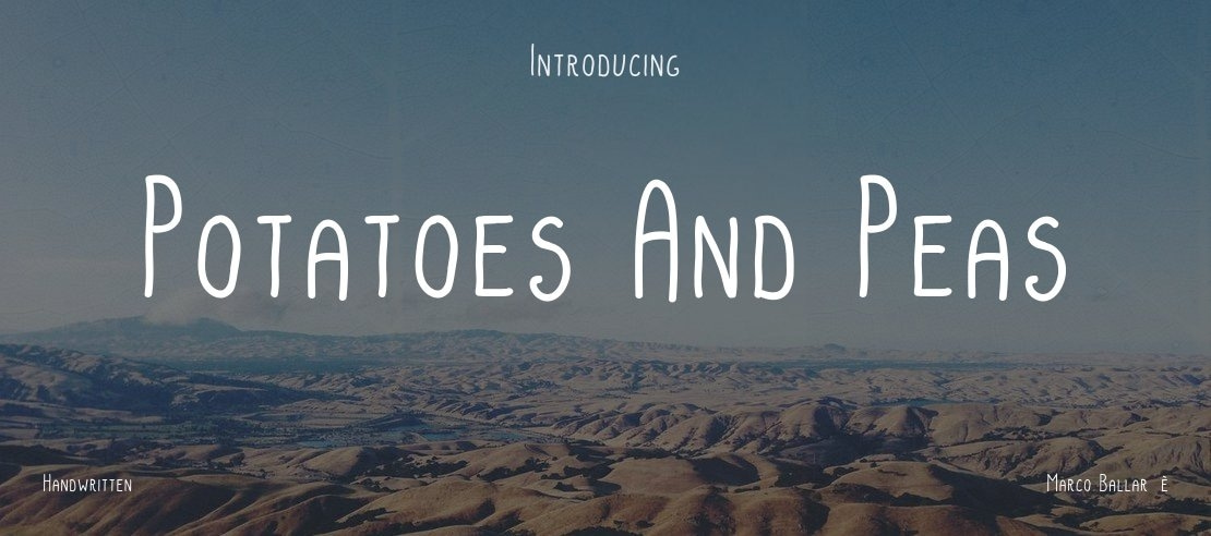 Potatoes And Peas Font