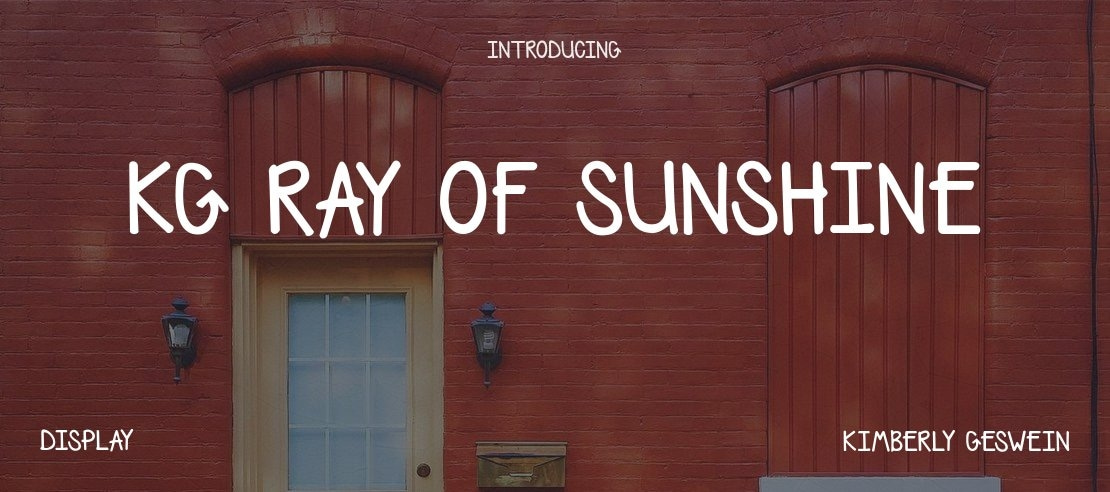 KG Ray of Sunshine Font