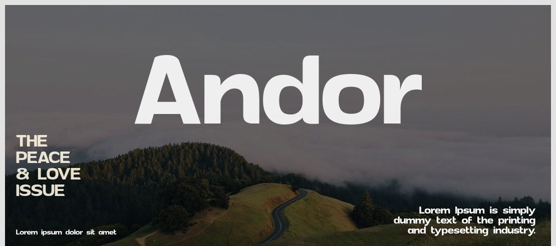 Andor Font Family