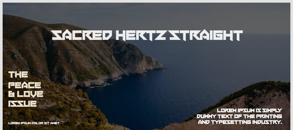 Sacred Hertz Straight Font Family