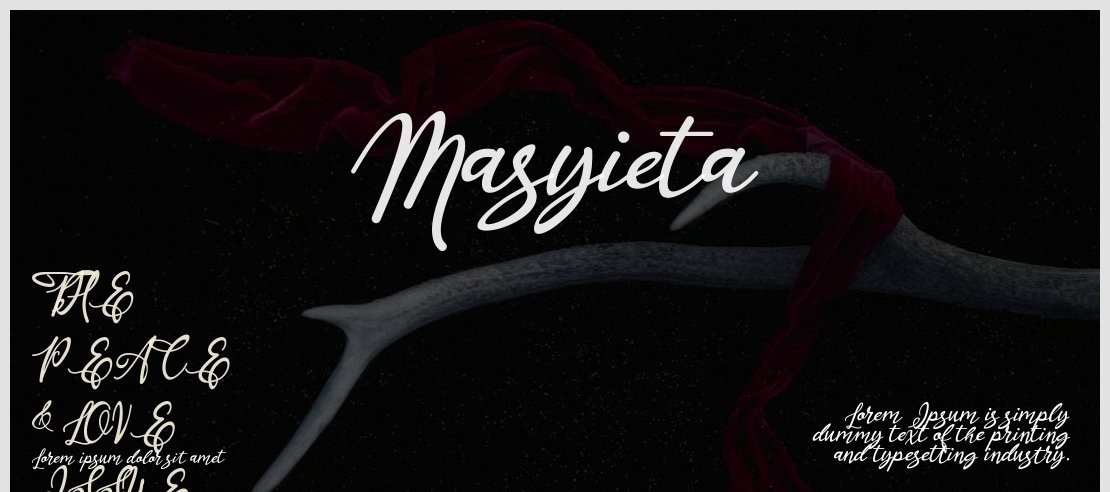 Masyieta Font Family