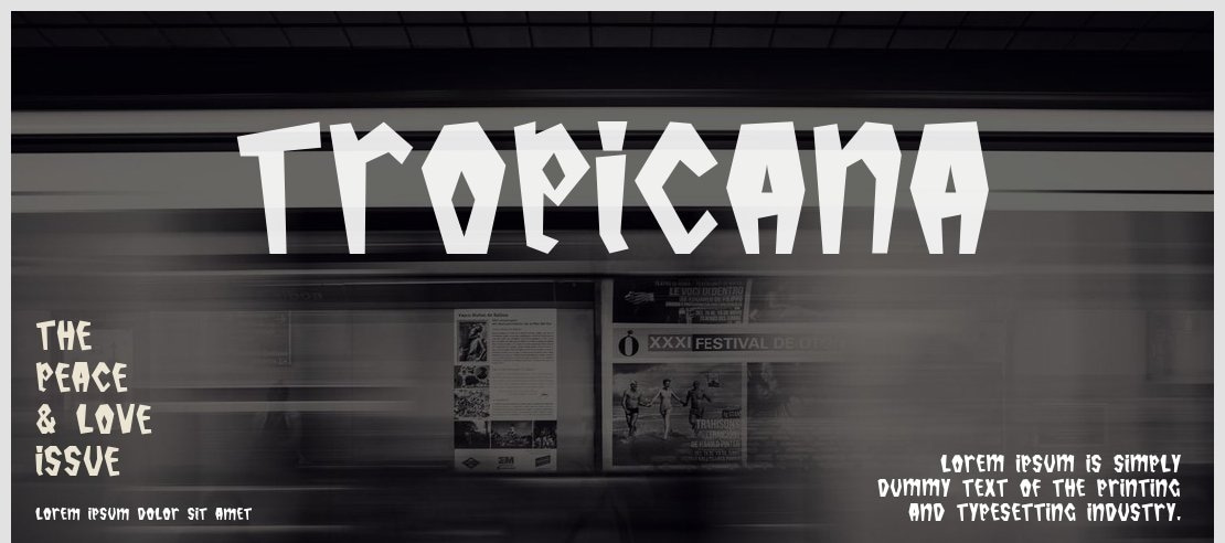 Tropicana Font