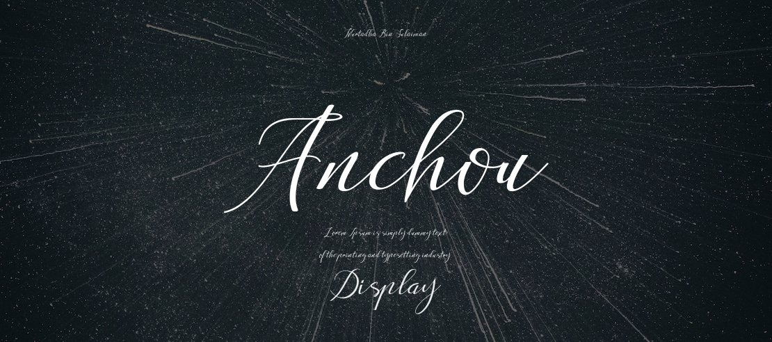 Anchou Font