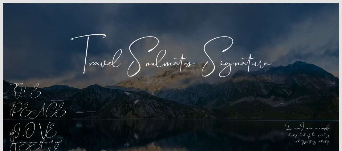 Travel Soulmates Signature Font Family