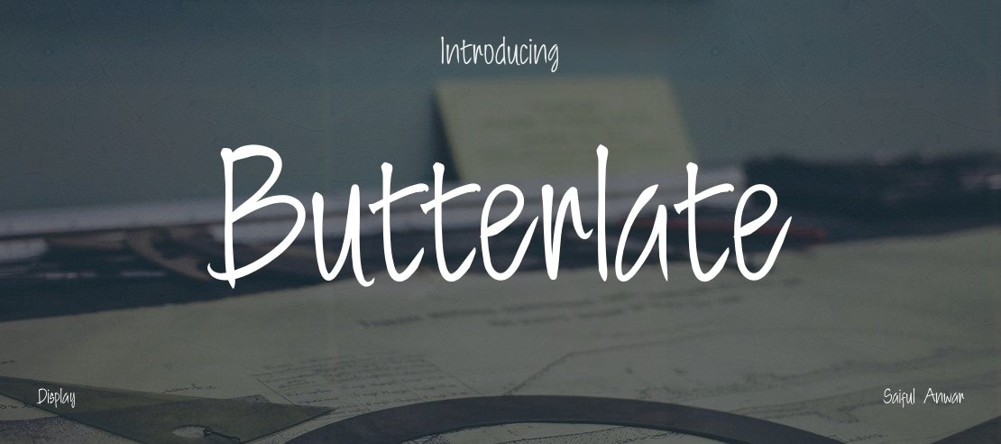 Butterlate Font