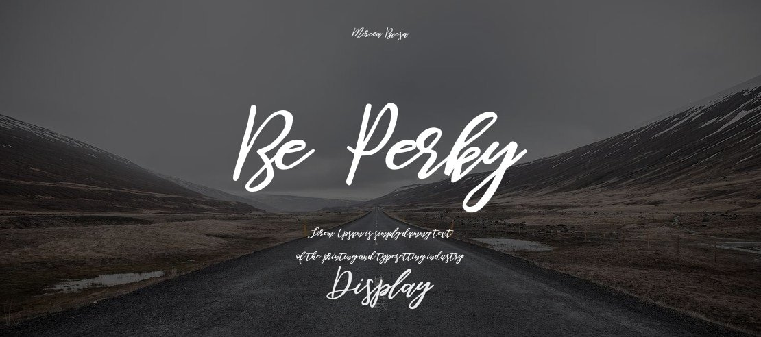 Be Perky Font