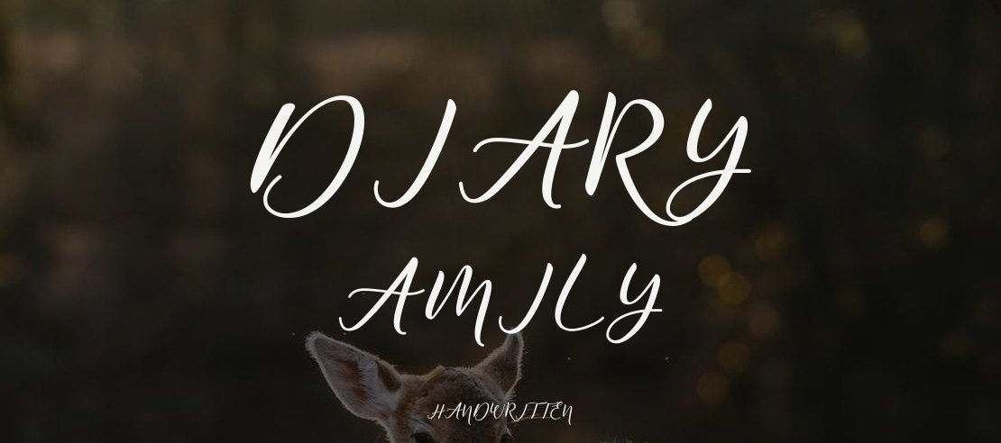 Diary Amily Font Family