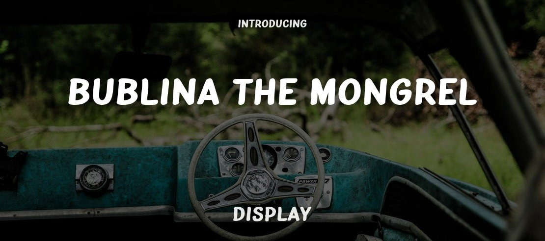 Bublina the Mongrel Font