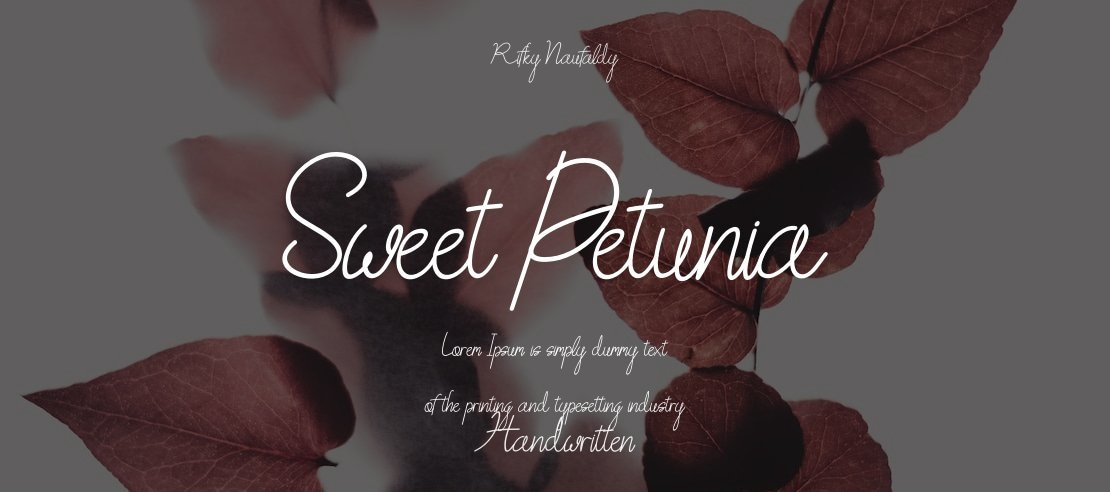 Sweet Petunia Font