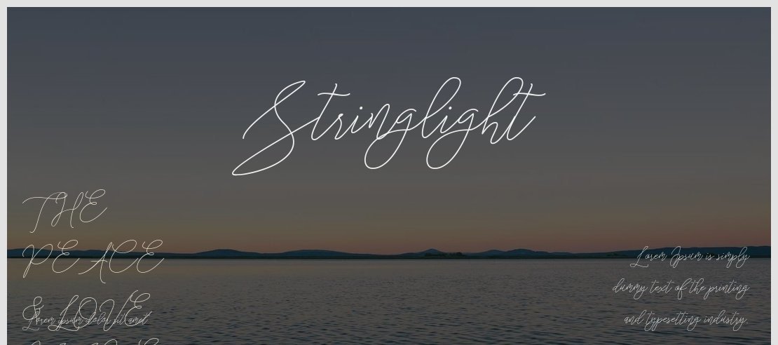 Stringlight Font Family