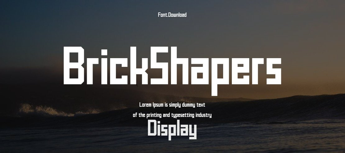 BrickShapers Font