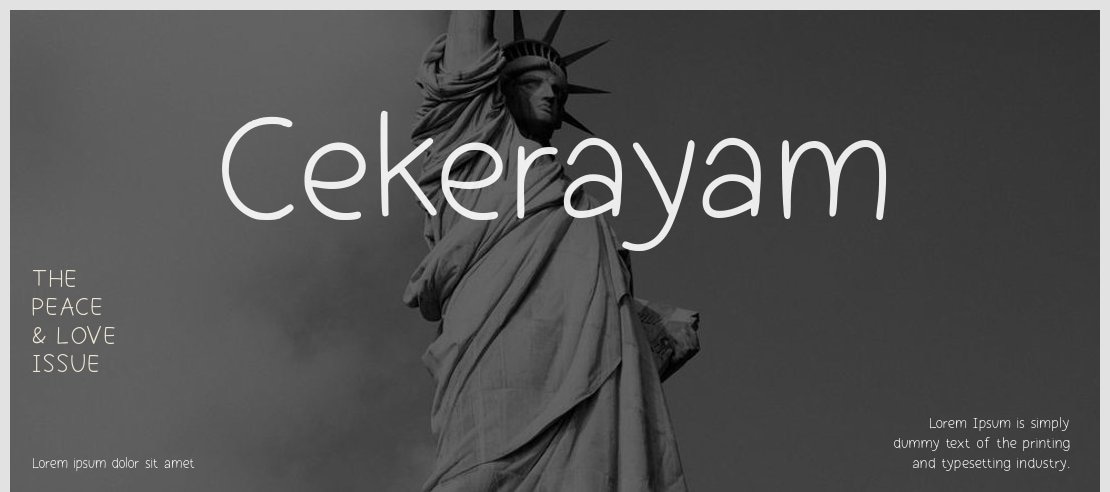 Cekerayam Font