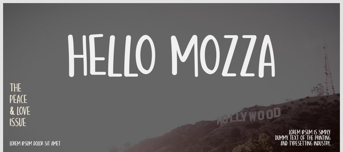 Hello Mozza Font Family