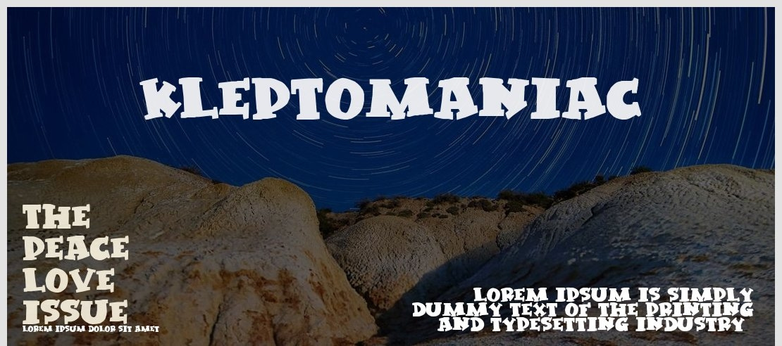 Kleptomaniac Font