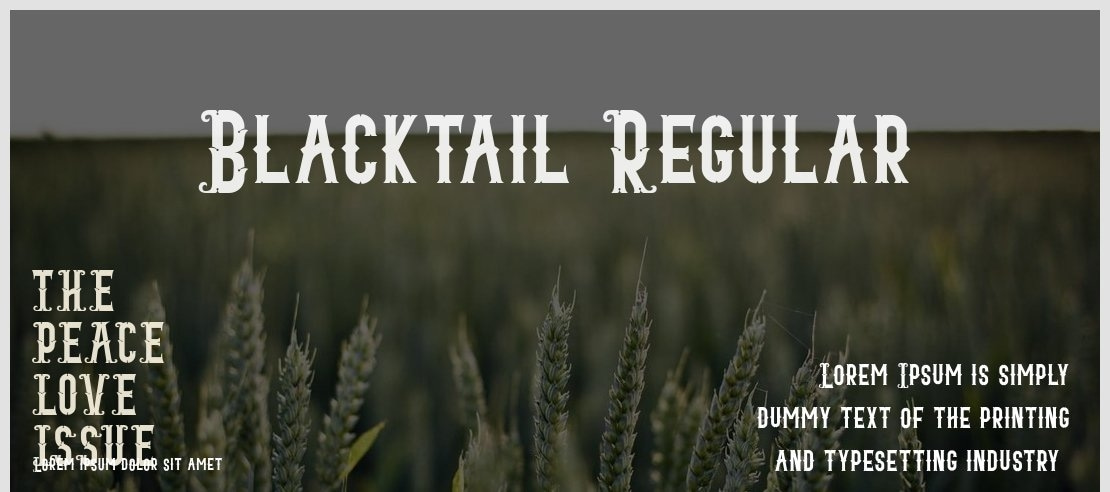 Blacktail Regular Font