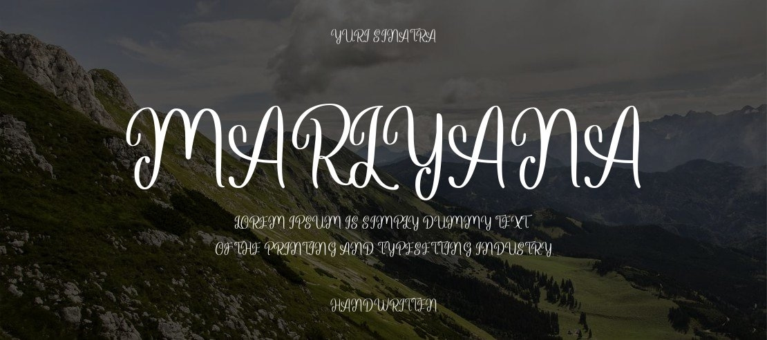 Marlyana Font Family