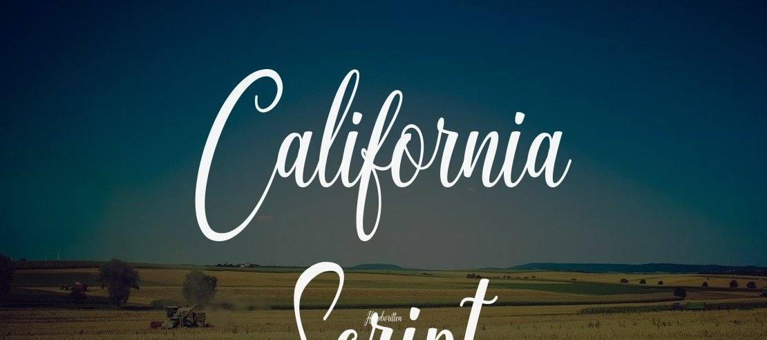 California Script Font