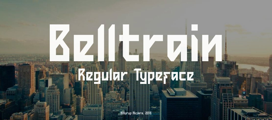 Belltrain Regular Font