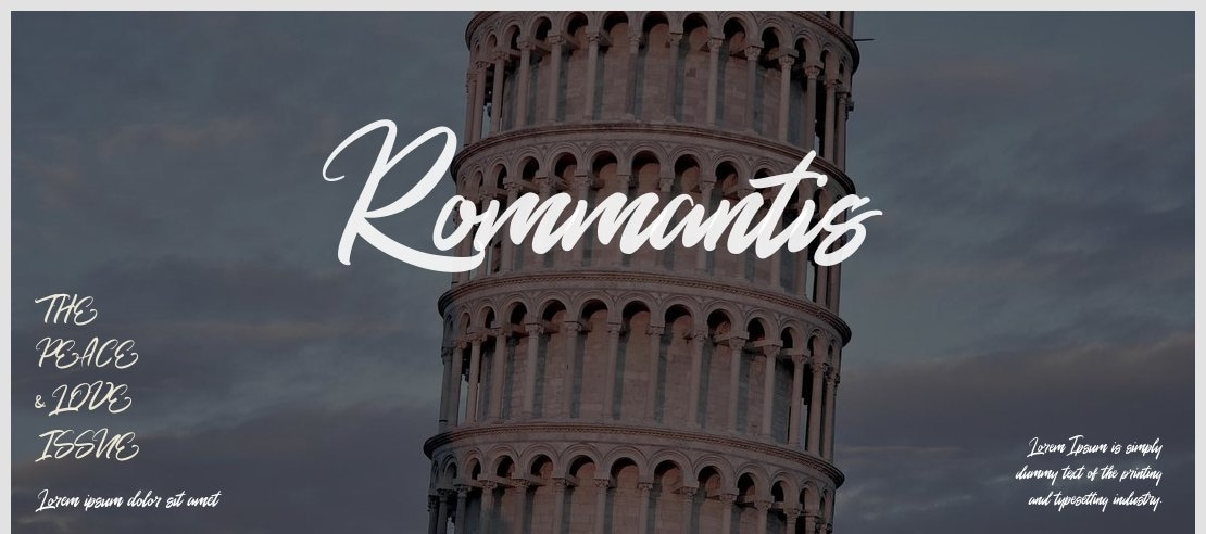 Rommantis Font Family