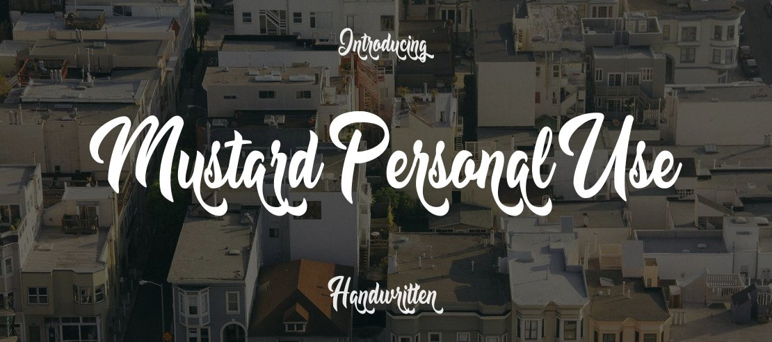 Mustard Personal Use Font