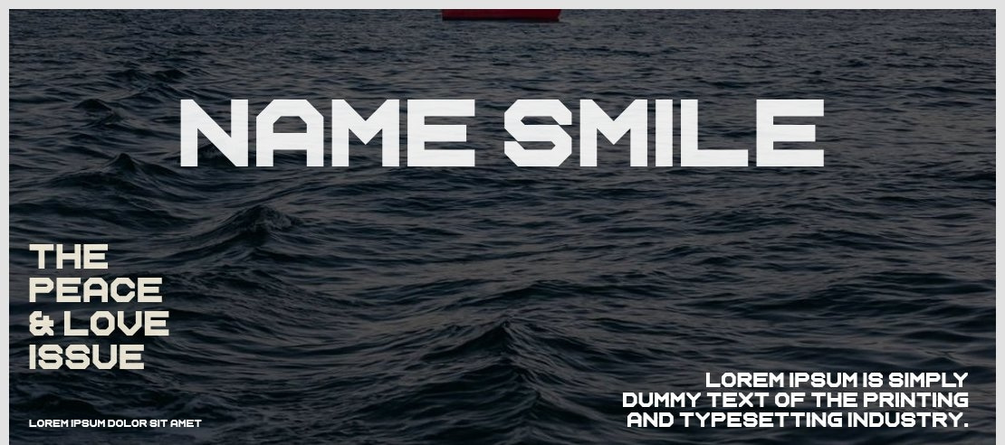 Name Smile Font