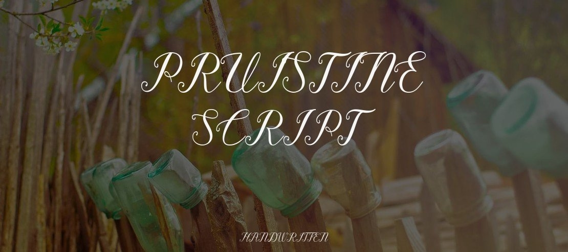 Pruistine Script Font