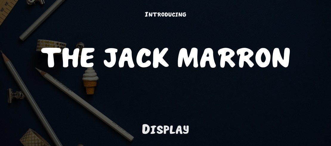 THE JACK MARRON Font Family
