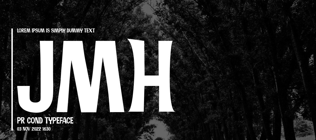 JMH PR COND Font Family