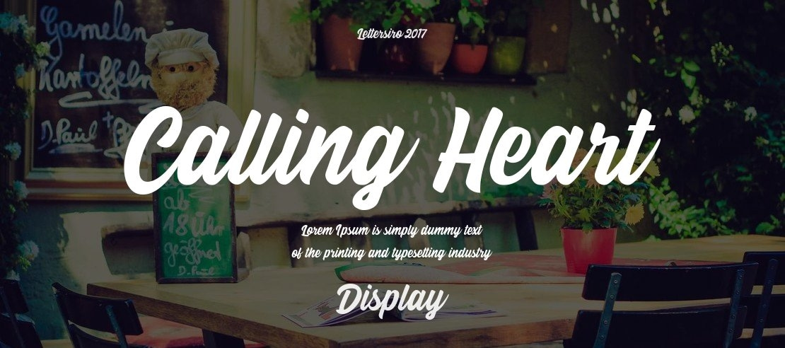 Calling Heart Font