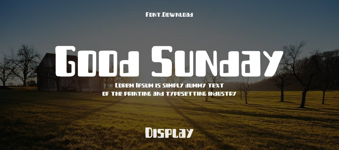 Good Sunday Font