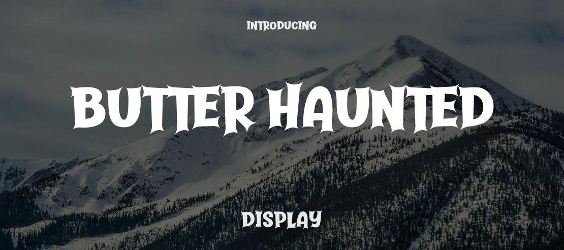 Butter Haunted Font