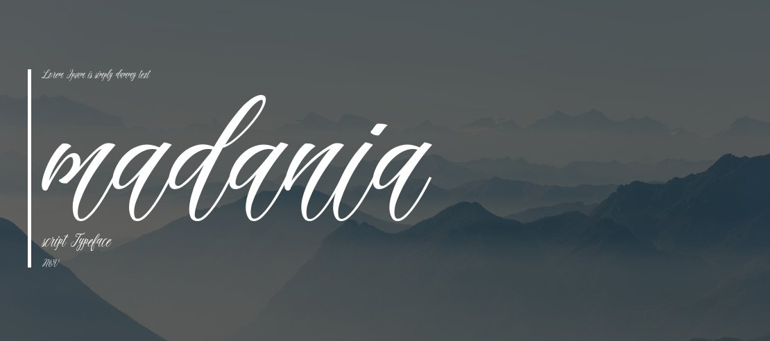 madania script Font