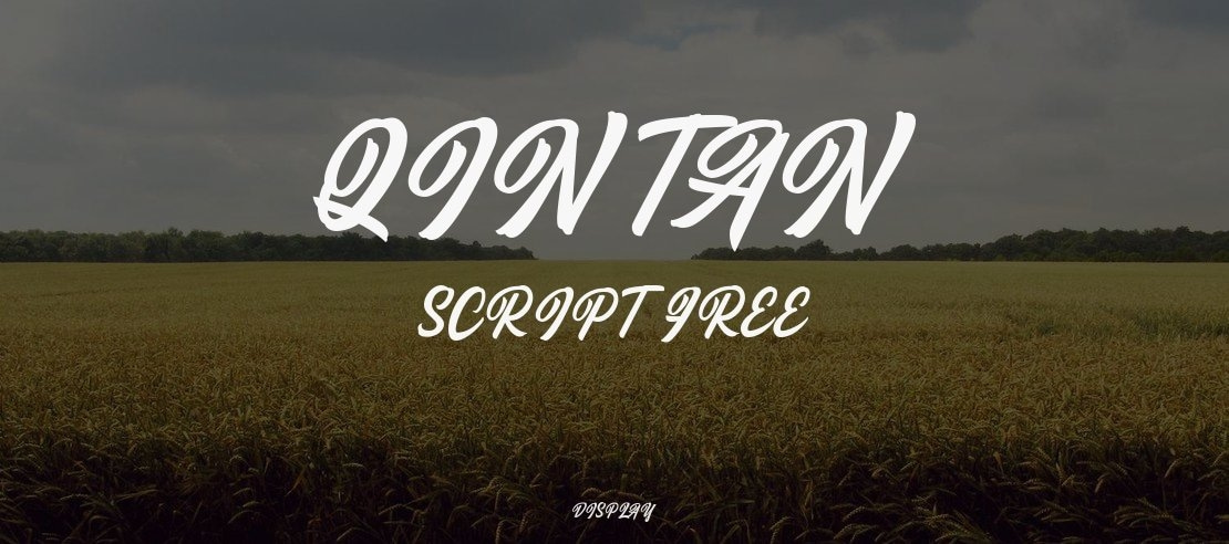 Qintan Script Free Font