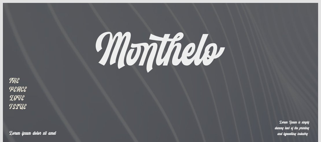 Monthelo Font Family