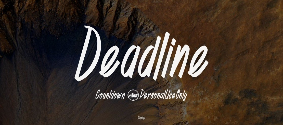Deadline Countdown_PersonalUseOnly Font