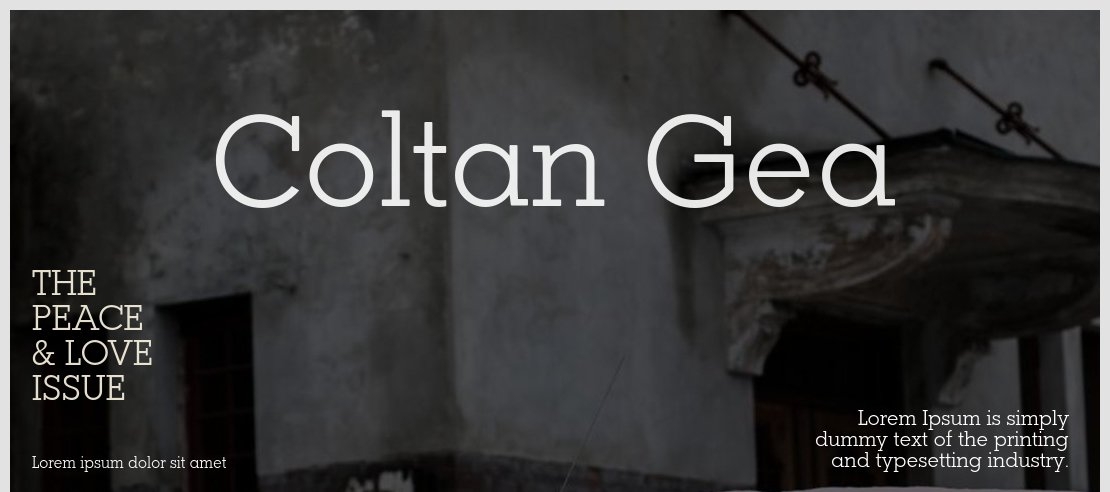 Coltan Gea Font Family