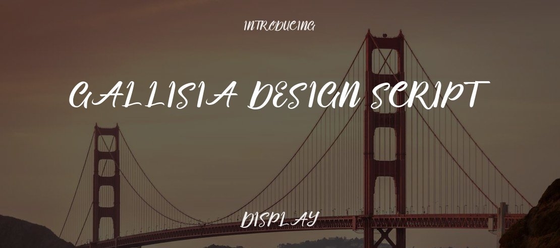 Gallisia Design Script Font