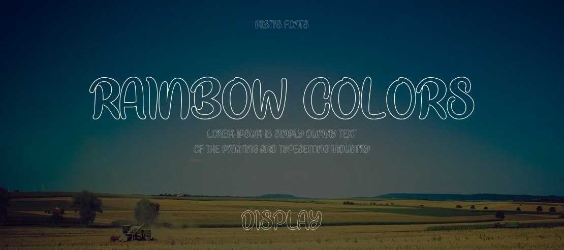 Rainbow Colors Font