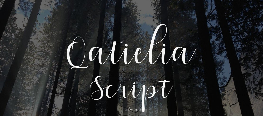 Qatielia Script Font Family