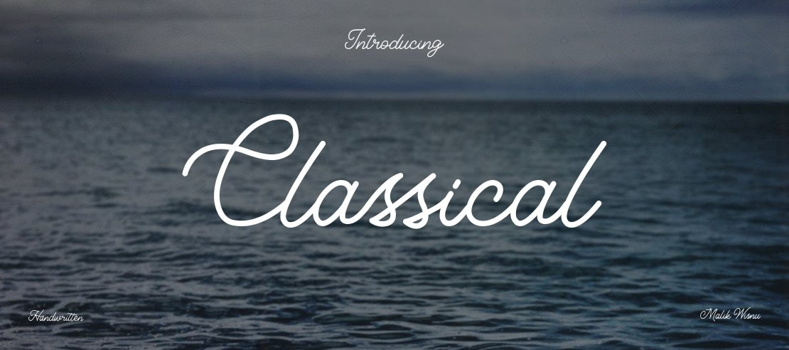 Classical Font